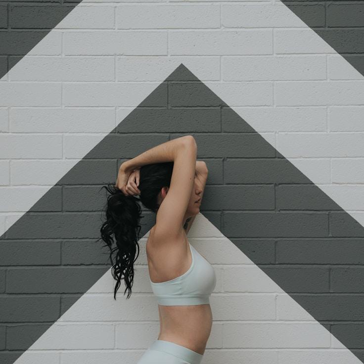 Contemporary gym interior with workout gear